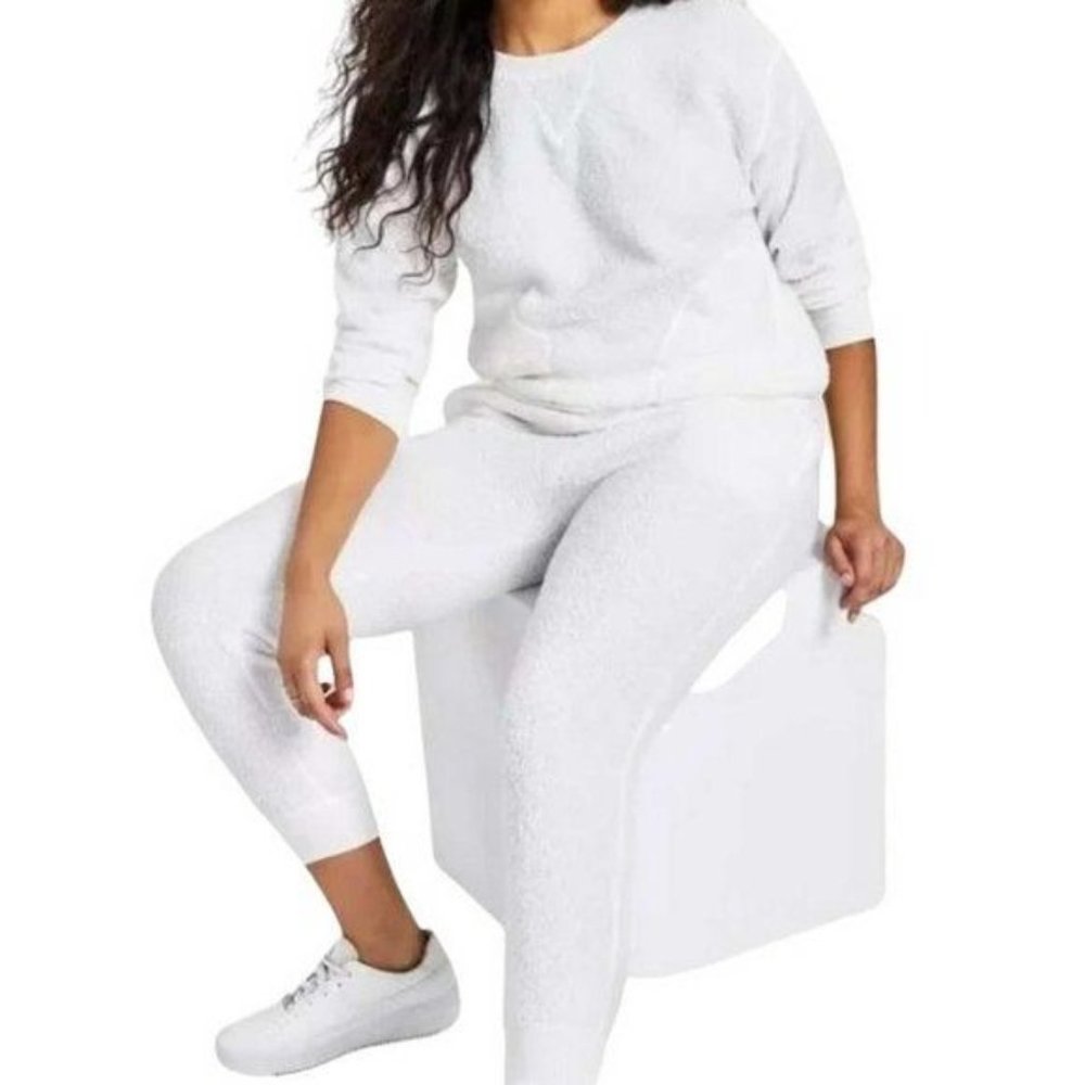 JENNI Solid Sherpa Pajama Set X SMALL (8181)